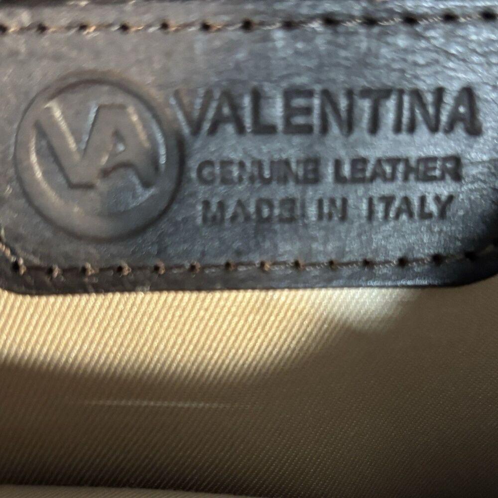 Valentina Made in Italy Genuine Leather Mini Backpack Shoulder Bag Beige - Picture 10 of 10